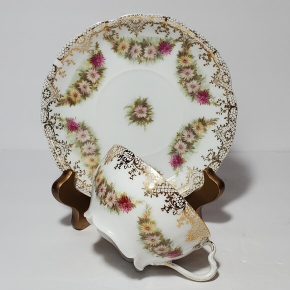 RC Iris Bavaria Teacup and Saucer Floral Vintage - Picture 6 of 10